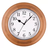 Zegary - JVD Zegar ścienny NS27043.68 Drewniany Cichy uniwersalny 10332-uniw - miniaturka - grafika 1
