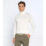 Swetry męskie - BOSS BLACK Wełniany golf Musso-P Slim Fit - miniaturka - grafika 1