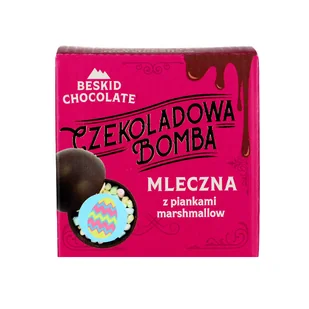 Beskid Chocolate BOMBA mleczna z piankami 50g - Kakao i czekolada - miniaturka - grafika 1