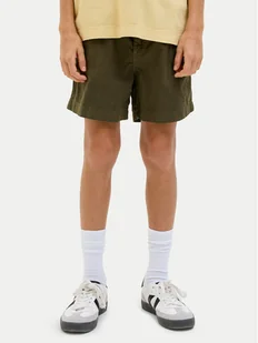 Jack&Jones Junior Szorty materiałowe Jaiden 12275023 Khaki Loose Fit - Spodenki damskie - miniaturka - grafika 1