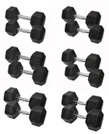 Hantle i ciężarki - Zestaw Hantli HEX 2.0 - 2 x 12,5-25 kg XMOR - miniaturka - grafika 1