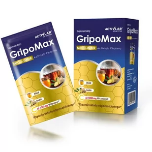 ActivLab Pharma Activlab Pharma GripoMax Miód + Imbir, suplement diety, 10 saszetek Duży wybór produktów | Dostawa kurierem DHL za 10.90zł !!!| Szybka wysyłka do 2 dni roboczych! | 3624121 - Przeziębienie i grypa - miniaturka - grafika 1