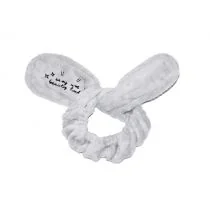 Bunny ears Bunny Ears szare Opaska Kosmetyczna Królicze Uszy 5903332902354 - Pozostałe akcesoria do kąpieli i SPA - miniaturka - grafika 2