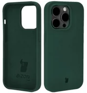 Etui i futerały do telefonów - Bizon Etui silikonowe Soft Case do iPhone 14 Pro, ciemnozielone - miniaturka - grafika 1
