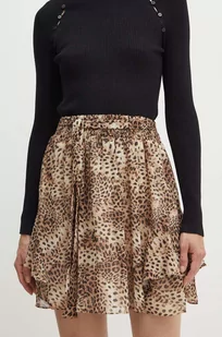 Guess spódnica LAILA kolor brązowy mini rozkloszowana W4YD57 WDW82 - Spódnice - miniaturka - grafika 1