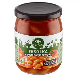 Carrefour Classic Fasolka w sosie pomidorowym 500 g - Szybkie dania obiadowe - miniaturka - grafika 1