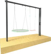 Huśtawki - UnderFit Stelaż do huśtawki ogrodowej pojedynczy - miniaturka - grafika 1