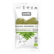 Suplementy diety - Purella Białko konopne bio, regeneracja+białko+żelazo 45g - Purella - miniaturka - grafika 1