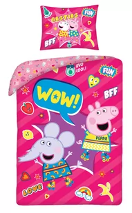 Peppa Pościel bawełniana Peppa 3Y41L7 3Y41L7 SAM  One size - Pościel dla dzieci - miniaturka - grafika 1