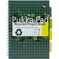 Zeszyty szkolne - Kołozeszyt Pukka Pad B5 Project Book z recyklingu zielony linia - miniaturka - grafika 1