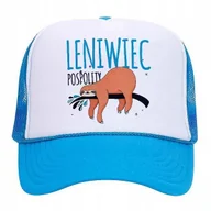 Czapki i chusty sportowe męskie - Czapka Blue Daszek Wiosnę LENIWIEC POSPOLITY Wzory - miniaturka - grafika 1