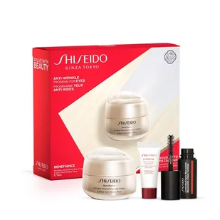 Shiseido Shiseido Benefiance Wrinkle Smoothing Eye Cream zestaw upominkowy V dla kobiet - Palety i zestawy do makijażu - miniaturka - grafika 1