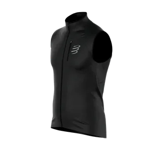 COMPRESSPORT Kamizelka biegowa męska HURRICANE WINDPROOF VEST black - Bluzy sportowe męskie - miniaturka - grafika 10
