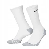 Skarpetki damskie - Nike Białe Skarpetki Sportowe Z Płaskim Szwem I Logo 35-38 J2A - miniaturka - grafika 1