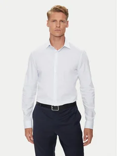 Calvin Klein Koszula K10K113536 Biały Slim Fit - Koszule męskie - miniaturka - grafika 1