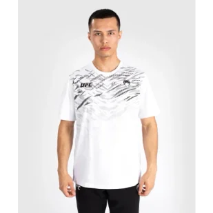 UFC Venum T-Shirt Koszulka Krótki Rękaw Fusion Replica White - Koszulki sportowe męskie - miniaturka - grafika 1