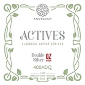Struny gitarowe  - KNOBLOCH STRINGS THE ART OF VIBRATION 400ADQ - AKTYWY Double Silver QZ Nylon M-High Tension 34.0 - miniaturka - grafika 1