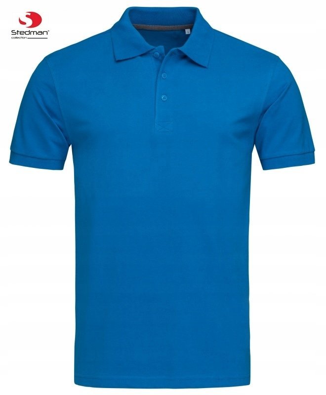 SUPER CENA i JAKOŚĆ Męska Koszulka POLO STEDMAN 9060LC NIEBIESKA Rozm: XL