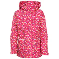 Kurtki i płaszcze dla dziewczynek - Trespass Unisex dzieci migotanie wodoodporna kurtka przeciwdeszczowa z ukrytym kapturem i odblaskowymi detalami Pink Lady 3-4 - miniaturka - grafika 1