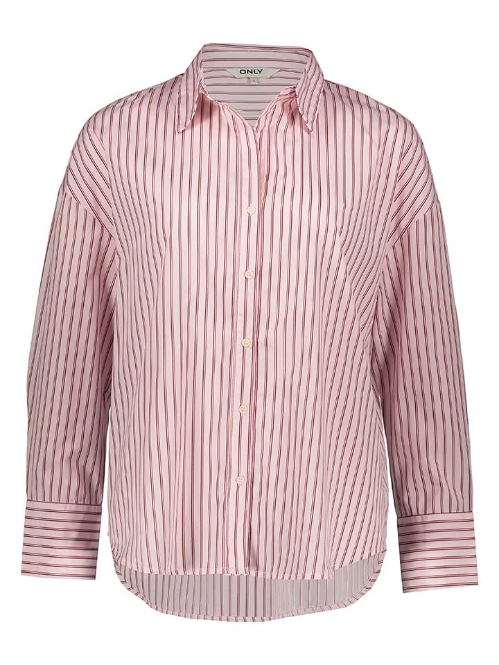 ONLY Koszula w kolorze jasnoróżowo-bordowym