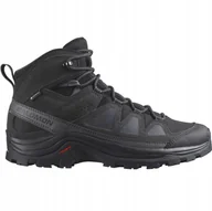 Buty sportowe męskie - Buty męskie trekkingowe Salomon Quest Rove Gtx 471813 wysokie czarne 41 1/3 - miniaturka - grafika 1