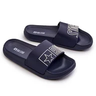 Buty dla dziewczynek - Klapki Dziecięce Big Star NN374521 Granatowe niebieskie - miniaturka - grafika 1