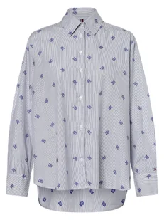 Tommy Hilfiger - Bluzka damska, niebieski - Koszule damskie - miniaturka - grafika 1