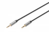 Kable - Kabel połączeniowy audio MiniJack Stereo Typ 3.5mm/3.5mm M/M nylon 1m - miniaturka - grafika 1