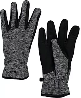 Rękawiczki - Spyder Bandit męskie rękawiczki narciarskie zimowe polarowe, czarne, L - grafika 1