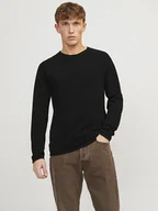 Swetry męskie - Jack & Jones Sweter w kolorze czarnym - miniaturka - grafika 1