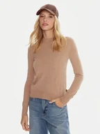 Swetry damskie - Robe di Kappa Sweter Emmy 64114YW Beżowy Regular Fit - miniaturka - grafika 1