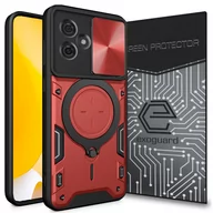 Etui i futerały do telefonów - ETUI EXOGUARD RINGSHIELD + SZKŁO - MOTOROLA MOTO G54 5G / G54 5G POWER EDITION - PANCERNE CASE OBUDOWA FUTERAŁ RING - miniaturka - grafika 1