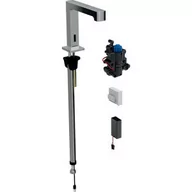 Przyciski spłukujące - Geberit 116.198.21.1 Bateria umywalkowa Brenta stoj$46ca zasilanie bateryjne do podtynkowej skrzynki funkcyjnej z mieszaczem termostatycznym chrom - miniaturka - grafika 1