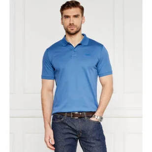 Calvin Klein Polo Polo SMOOTH COTTON SLIM POLO | Slim Fit - Koszule męskie - miniaturka - grafika 1