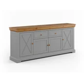 Komody - Komoda drewaniana 2.4 popielata Marone Elite - miniaturka - grafika 1