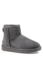 Botki damskie - UGG Skórzane botki "Classic Mini II" w kolorze szarym - miniaturka - grafika 1
