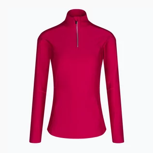 Bluzy narciarskie - Bluza narciarska damska Rossignol Classique 1/2 Zip czerwona RLLWL11_311_XS | WYSYŁKA W 24H | 30 DNI NA ZWROT - grafika 1