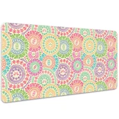 Podkładki na biurko - Podkładka mata ochrona biurka Kolisty wzór 100x50cm, Dywanomat - miniaturka - grafika 1