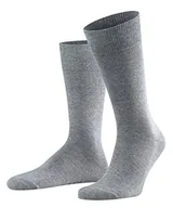 Skarpetki męskie - Falke Family M SO- 14645 skarpety męskie, szare (Light Grey Melange 3390), 47-50 (UK 11.5-14 i US 12.5-15) - miniaturka - grafika 1
