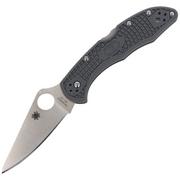 Spyderco C11FPGY Delica Flat Ground Gray FRN