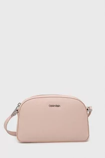 Torebki damskie - Calvin Klein torebka kolor różowy - grafika 1