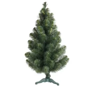 Choinki - Choinka sztuczna 90 cm zielony ze złotymi wplotami - miniaturka - grafika 1