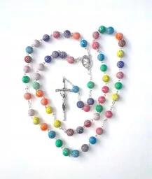 Różaniec dla dzieci, jeżyk, kolor - Różańce - miniaturka - grafika 1