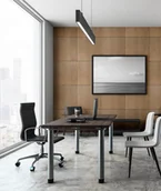 Panele ścienne i boazeria - 60x60x1,1 cm LD (Lamele) panel frezowany MDF fornir dębowy - ozdobna dekoracja ścienna 3D - miniaturka - grafika 1