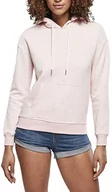 Bluzy damskie - Urban Classics Damska bluza z kapturem Color Melange Hoody, Basic bluza z kapturem dla kobiet w 2 kolorach, rozmiary XS - 5XL, różowy melanż, XL - miniaturka - grafika 1