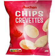 Chipsy - Auchan - Prażynki krewetkowe - miniaturka - grafika 1