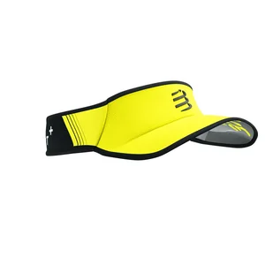 COMPRESSPORT Daszek biegowy VISOR ULTRALIGHT safe yellow/black - Czapki i chusty sportowe damskie - miniaturka - grafika 1