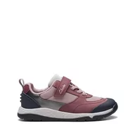 Buty dla dziewczynek - Clarks Steggystridek dziewczęce sneakersy, Skóra jagodowa, 25.5 EU - miniaturka - grafika 1