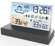 Stacje pogodowe - BEZPRZEWODOWA STACJA POGODY POGODOWA HIGROMETR BAROMETR TERMOMETR+LAMPKA DG - miniaturka - grafika 1