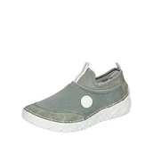 Sneakersy damskie - Rieker Sneakersy damskie 55058, Grün, 40.5 EU - miniaturka - grafika 1